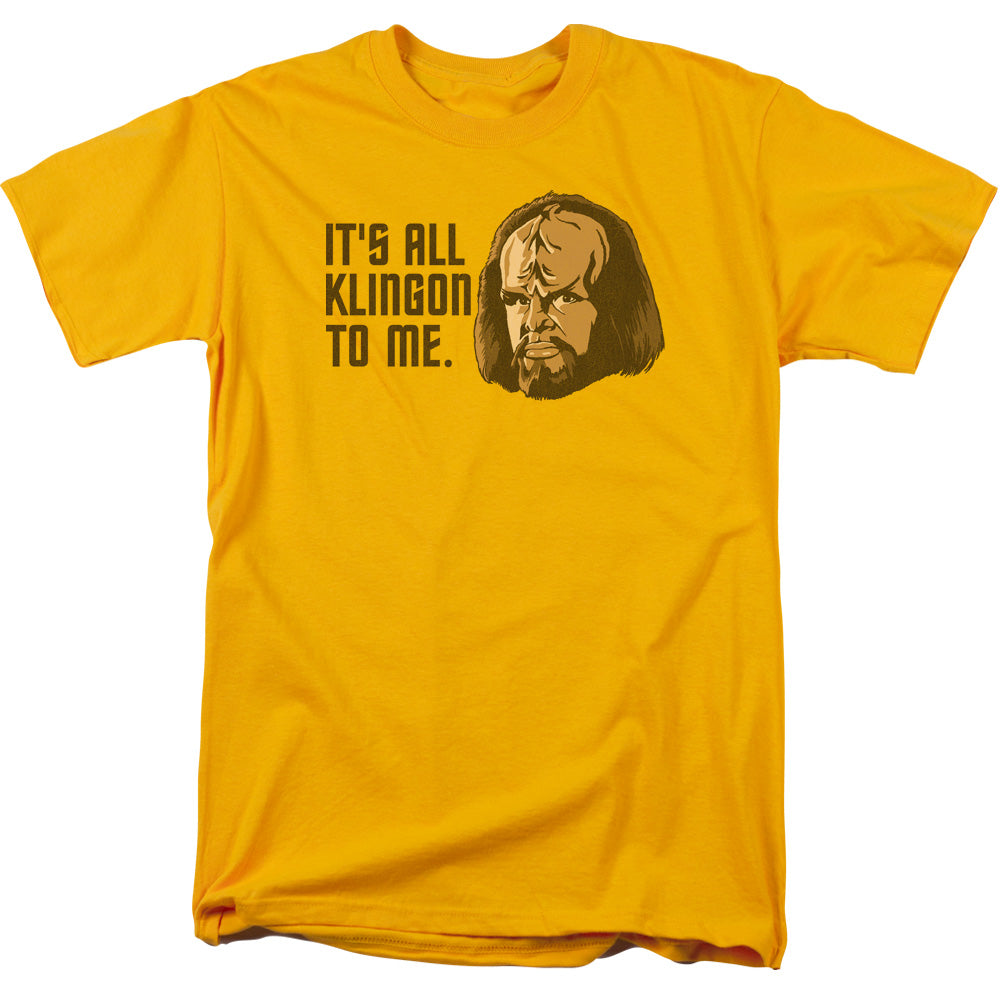 STAR TREK/ALL KLINGON - S/S ADULT 18/1 - GOLD