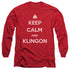 STAR TREK/CALM KLINGON - L/S ADULT 18/1 - RED