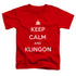 STAR TREK/CALM KLINGON - S/S TODDLER TEE - RED