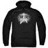 STAR TREK/GLOW LOGO - ADULT PULLOVER HOODIE - BLACK