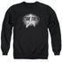 STAR TREK/GLOW LOGO - ADULT CREWNECK SWEATSHIRT - BLACK