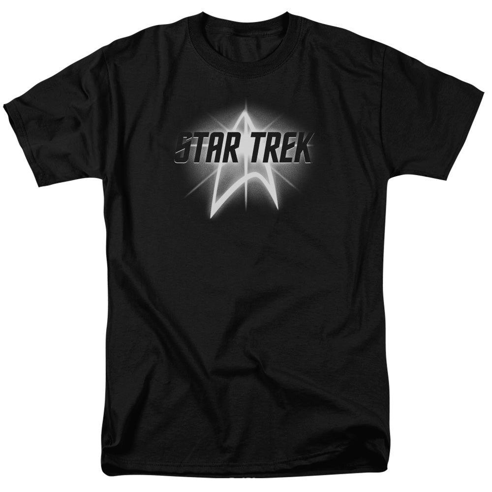 STAR TREK/GLOW LOGO - S/S ADULT 18/1 - BLACK
