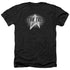 STAR TREK/GLOW LOGO - ADULT HEATHER - BLACK