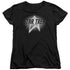 STAR TREK/GLOW LOGO - S/S WOMENS TEE - BLACK