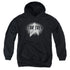 STAR TREK/GLOW LOGO - YOUTH PULLOVER HOODIE - BLACK