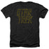 STAR TREK/DISTRESSED LOGO - ADULT HEATHER - BLACK