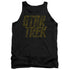 STAR TREK/DISTRESSED LOGO - ADULT TANK - BLACK