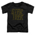STAR TREK/DISTRESSED LOGO - S/S TODDLER TEE - BLACK