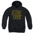 STAR TREK/DISTRESSED LOGO - YOUTH PULLOVER HOODIE - BLACK