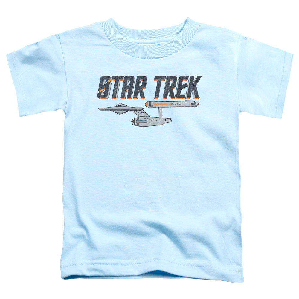 STAR TREK/ENTREPRISE LOGO - S/S TODDLER TEE - LIGHT BLUE