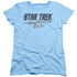 STAR TREK/ENTREPRISE LOGO - S/S WOMENS TEE - LIGHT BLUE