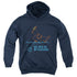 STAR TREK/BATTLECRUISER - YOUTH PULLOVER HOODIE - NAVY