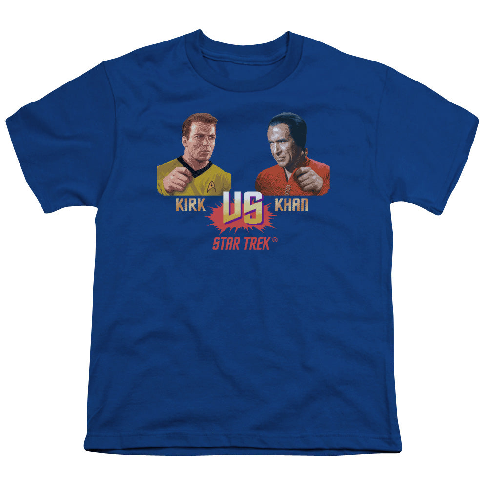 STAR TREK/KIRK VS KHAN - S/S YOUTH 18/1 - ROYAL BLUE