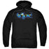 AMAZING RACE/FADED GLOBE - ADULT PULLOVER HOODIE - BLACK