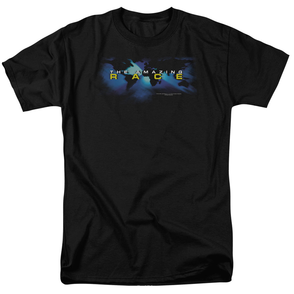 AMAZING RACE/FADED GLOBE - S/S ADULT 18/1 - BLACK