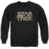 STAR TREK/FEEL THE STEEL - ADULT CREWNECK SWEATSHIRT - BLACK