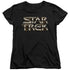 STAR TREK/FEEL THE STEEL - S/S WOMENS TEE - BLACK