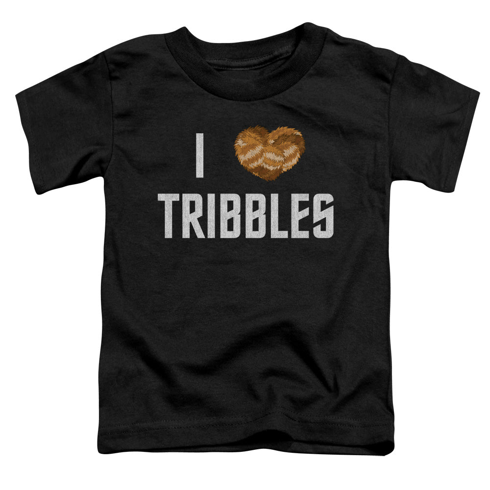 STAR TREK/I HEART TRIBBLES - S/S TODDLER TEE - BLACK
