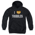 STAR TREK/I HEART TRIBBLES - YOUTH PULLOVER HOODIE - BLACK
