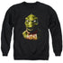 STAR TREK/GORN BUST - ADULT CREWNECK SWEATSHIRT - BLACK