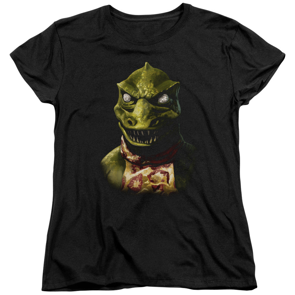 STAR TREK/GORN BUST - S/S WOMENS TEE - BLACK