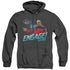 STAR TREK/ENGAGE - ADULT HEATHER HOODIE - BLACK