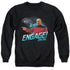 STAR TREK/ENGAGE - ADULT CREWNECK SWEATSHIRT - BLACK