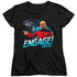 STAR TREK/ENGAGE - S/S WOMENS TEE - BLACK