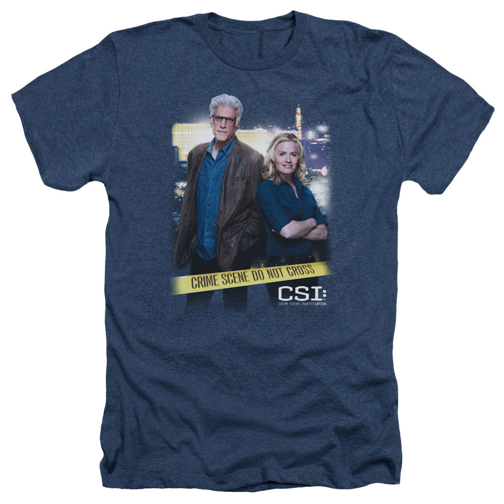 CSI/DO NOT CROSS - ADULT HEATHER - NAVY