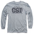 CSI/DISTRESSED LOGO - L/S ADULT 18/1 - ATHLETIC HEATHER