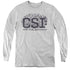 CSI/DISTRESSED LOGO - YOUTH LONG SLEEVE TEE - ATHLETIC HEATHER