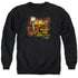 SURVIVOR/FIRES OUT - ADULT CREWNECK SWEATSHIRT - BLACK