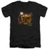 SURVIVOR/FIRES OUT - S/S ADULT V-NECK 30/1 - BLACK