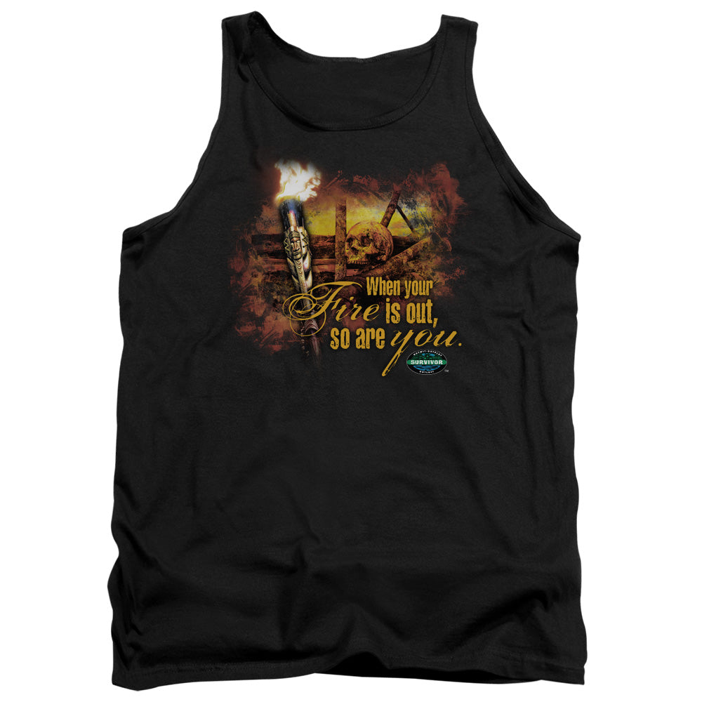 SURVIVOR/FIRES OUT - ADULT TANK - BLACK