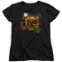 SURVIVOR/FIRES OUT - S/S WOMENS TEE - BLACK