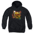 SURVIVOR/FIRES OUT - YOUTH PULLOVER HOODIE - BLACK