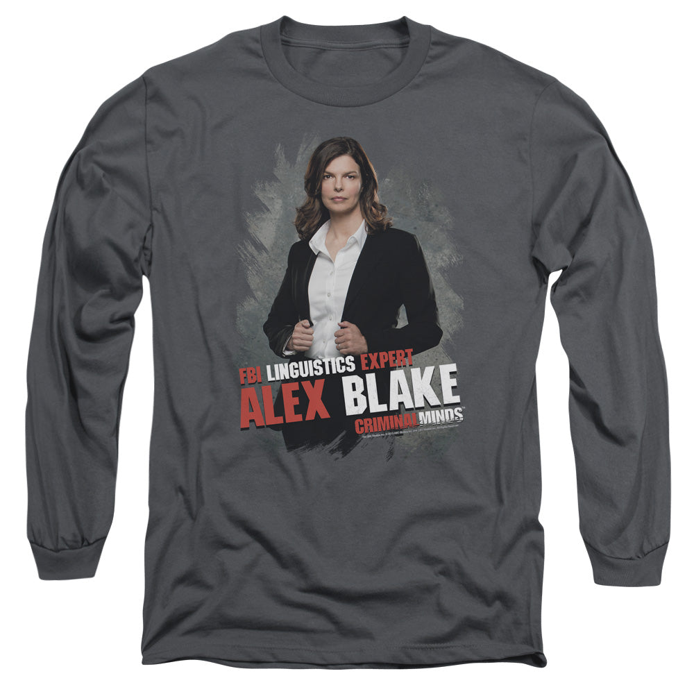CRIMINAL MINDS/ALEX BLAKE - L/S ADULT 18/1 - CHARCOAL