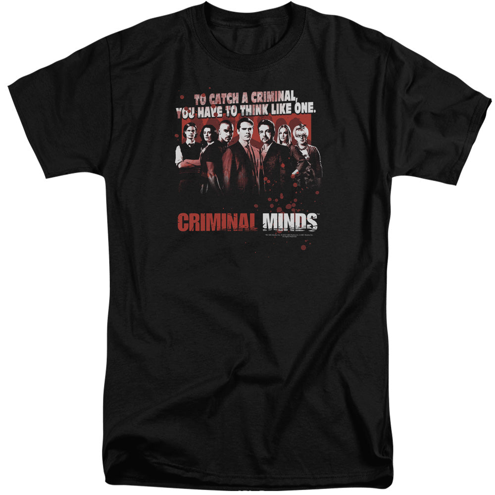 CRIMINAL MINDS/THINK LIKE ONE - S/S ADULT TALL 18/1 - BLACK