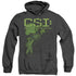 CSI/EVIDENCE - ADULT HEATHER HOODIE - BLACK