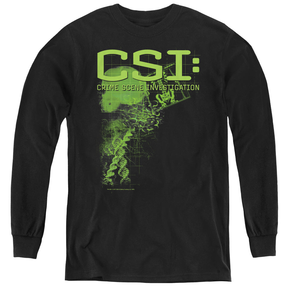 CSI/EVIDENCE - YOUTH LONG SLEEVE TEE - BLACK
