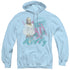 90210/KELLY VINTAGE - ADULT PULLOVER HOODIE - LIGHT BLUE