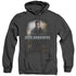 STAR TREK/DARKNESS KIRK - ADULT HEATHER HOODIE - BLACK