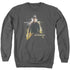 STAR TREK/DARK HERO - ADULT CREWNECK SWEATSHIRT - CHARCOAL