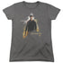 STAR TREK/DARK HERO - S/S WOMENS TEE - CHARCOAL