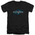 STAR TREK/INTO DARKNESS LOGO - S/S ADULT V-NECK 30/1 - BLACK