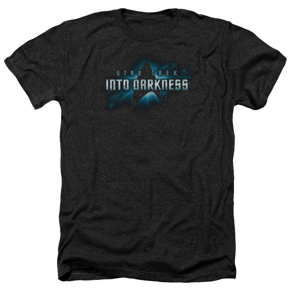 STAR TREK/INTO DARKNESS LOGO - ADULT HEATHER - BLACK