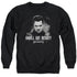 STAR TREK/SHALL WE BEGIN - ADULT CREWNECK SWEATSHIRT - BLACK