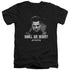 STAR TREK/SHALL WE BEGIN - S/S ADULT V-NECK 30/1 - BLACK