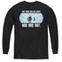 STAR TREK/NOT SAFE - YOUTH LONG SLEEVE TEE - BLACK