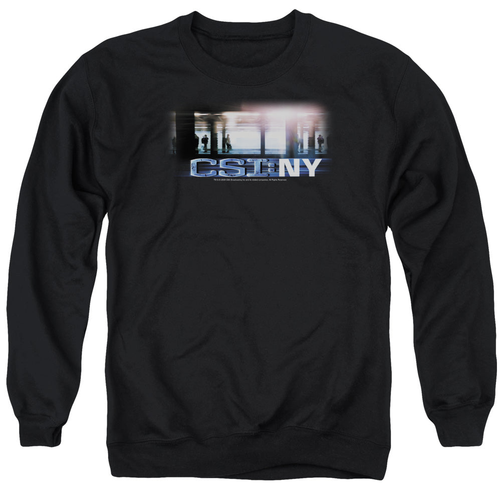 CSI/NEW YORK SUBWAY - ADULT CREWNECK SWEATSHIRT - BLACK